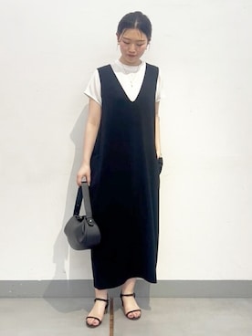 「リヴェタート」｜「アイテム（アクセサリー）」を使った、BEARDSLEYさん（レディース・164cm）の春コーディネート
