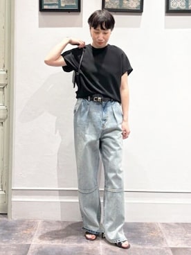 「リヴェタート」｜「アイテム（アクセサリー）」を使った、BEARDSLEYさん（レディース・157cm）の春コーディネート