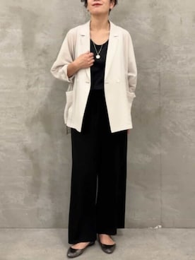 「BEARDSLEY」｜「アイテム（ジャケット/アウター）」を使った、BEARDSLEYさん（レディース・171cm）の春コーディネート