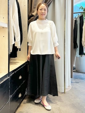 「BEARDSLEY」｜「アイテム（アクセサリー）」を使った、BEARDSLEYさん（レディース・153cm）の春コーディネート