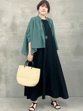「BEARDSLEY」｜「アイテム（ワンピース/ドレス）」を使った、BEARDSLEYさん（レディース・160cm）の春コーディネート