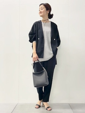 「BEARDSLEY」｜「アイテム（ジャケット/アウター）」を使った、BEARDSLEYさん（レディース・166cm）の春コーディネート