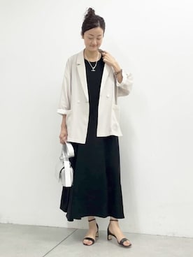 「BEARDSLEY」｜「アイテム（ワンピース/ドレス）」を使った、BEARDSLEYさん（レディース・166cm）の春コーディネート