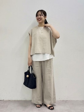 「BEARDSLEY」｜「アイテム（アクセサリー）」を使った、BEARDSLEYさん（レディース・158cm）の春コーディネート
