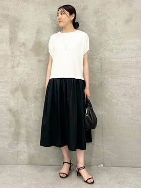 「BEARDSLEY」｜「アイテム（ワンピース/ドレス）」を使った、BEARDSLEYさん（レディース・164cm）の春コーディネート