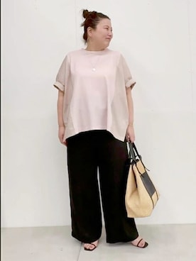 「BEARDSLEY」｜「アイテム（アクセサリー）」を使った、BEARDSLEYさん（レディース・158cm）の春コーディネート