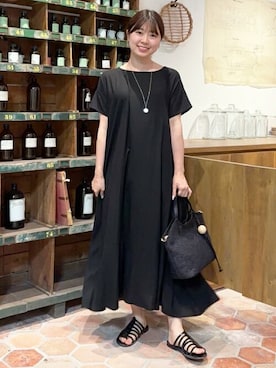 「BEARDSLEY」｜「アイテム（アクセサリー）」を使った、BEARDSLEYさん（レディース・154cm）の春コーディネート