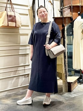 「BEARDSLEY」｜「アイテム（ワンピース/ドレス）」を使った、BEARDSLEYさん（レディース・158cm）の春コーディネート