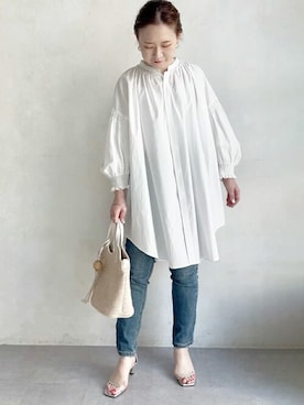 「BEARDSLEY（ビアズリー）のアイテム」を使った、BEARDSLEYさん（レディース・153cm）の春コーディネート