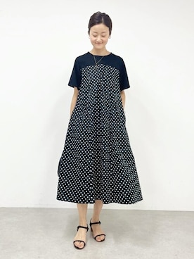 「BEARDSLEY」｜「アイテム（ワンピース/ドレス）」を使った、BEARDSLEYさん（レディース・166cm）の春コーディネート