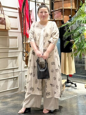 「BEARDSLEY」｜「アイテム（アクセサリー）」を使った、BEARDSLEYさん（レディース・158cm）の春コーディネート