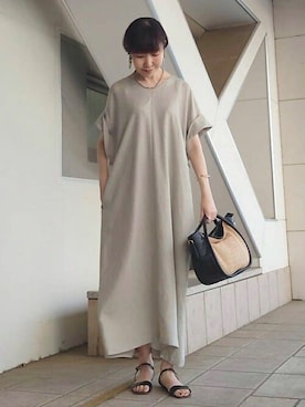 「BEARDSLEY」｜「アイテム（アクセサリー）」を使った、BEARDSLEYさん（レディース・164cm）の春コーディネート
