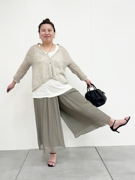 「BEARDSLEY」｜「アイテム（アクセサリー）」を使った、BEARDSLEYさん（レディース・158cm）の春コーディネート