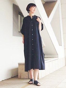 「BEARDSLEY」｜「アイテム（ワンピース/ドレス）」を使った、BEARDSLEYさん（レディース・164cm）の春コーディネート