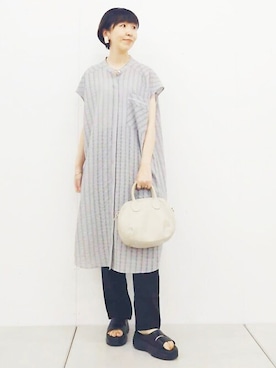「BEARDSLEY」｜「アイテム（ワンピース/ドレス）」を使った、BEARDSLEYさん（レディース・164cm）の春コーディネート