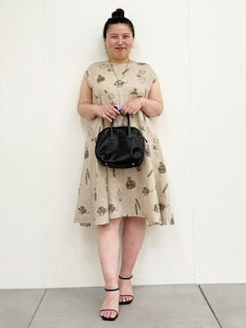 「BEARDSLEY」｜「アイテム（ワンピース/ドレス）」を使った、BEARDSLEYさん（レディース・158cm）の春コーディネート