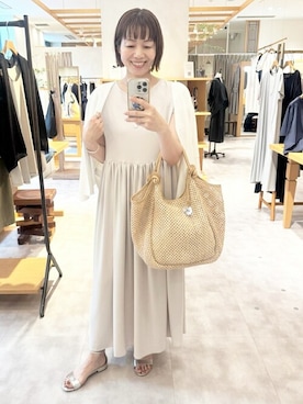 「BEARDSLEY」｜「アイテム（アクセサリー）」を使った、BEARDSLEYさん（レディース・160cm）の春コーディネート