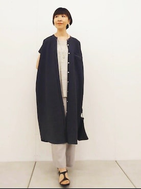 「BEARDSLEY」｜「アイテム（ワンピース/ドレス）」を使った、BEARDSLEYさん（レディース・164cm）の春コーディネート