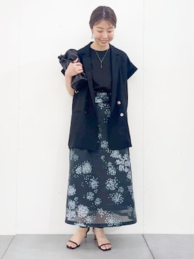 「リヴェタート」｜BEARDSLEYさん（レディース・154cm）の夏コーディネート