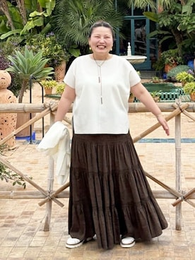 「BEARDSLEY」｜「アイテム（サンダル）」を使った、BEARDSLEYさん（レディース・158cm）の夏コーディネート