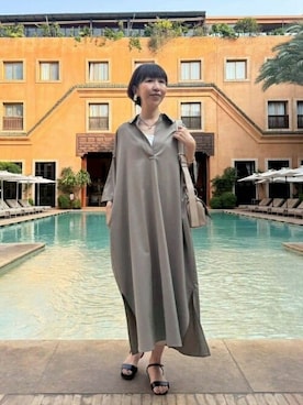 「BEARDSLEY」｜「アイテム（ワンピース/ドレス）」を使った、BEARDSLEYさん（レディース・164cm）の夏コーディネート