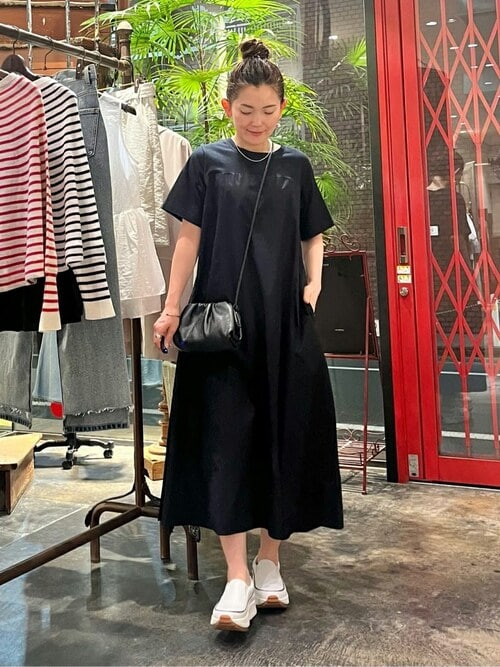BEARDSLEY｜カットコンビフレアワンピース | Rakuten Fashion
