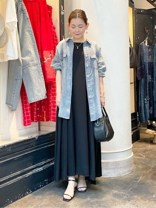 BEARDSLEY ワンピース リネンレーヨンテントワンピ : ZOZOTOWN