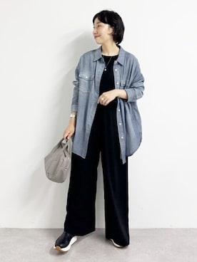 「BEARDSLEY」｜「アイテム（パンツ）」を使った、BEARDSLEYさん（レディース・157cm）の夏コーディネート