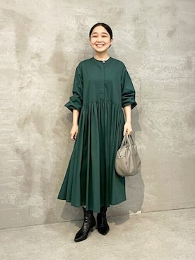 「BEARDSLEY」｜「アイテム（ワンピース/ドレス）」を使った、BEARDSLEYさん（レディース・160cm）の夏コーディネート