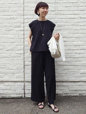 「BEARDSLEY」｜「アイテム（アクセサリー）」を使った、BEARDSLEYさん（レディース・164cm）の夏コーディネート