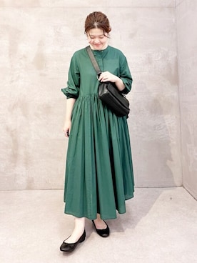 「BEARDSLEY」｜「アイテム（ワンピース/ドレス）」を使った、BEARDSLEYさん（レディース・157cm）の夏コーディネート