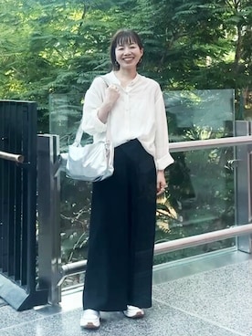 「BEARDSLEY」｜「アイテム（パンツ）」を使った、BEARDSLEYさん（レディース・160cm）の夏コーディネート