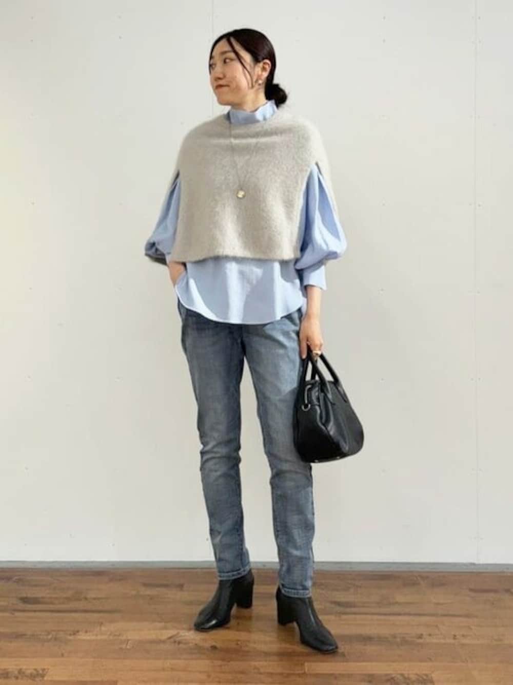 ベアズリー ファーニットポンチョ ホワイト 【公式通販】