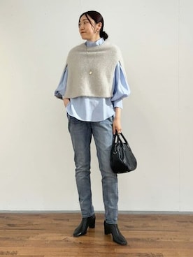 「BEARDSLEY」｜「アイテム（パンツ）」を使った、BEARDSLEYさん（レディース・164cm）の夏コーディネート