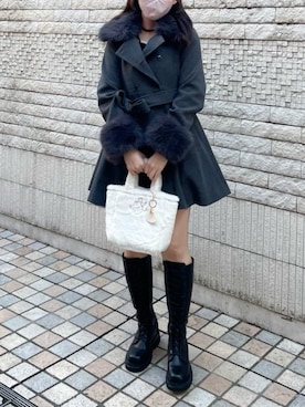 「ヘアアレンジ」｜「アイテム（その他アウター）」を使った、CARENさん（レディース・160cm）の秋コーディネート