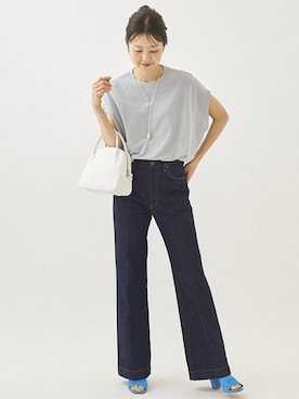 「plage（プラージュ）のアイテム（デニムパンツ）」を使った、MYHさん（レディース・166cm）の春コーディネート