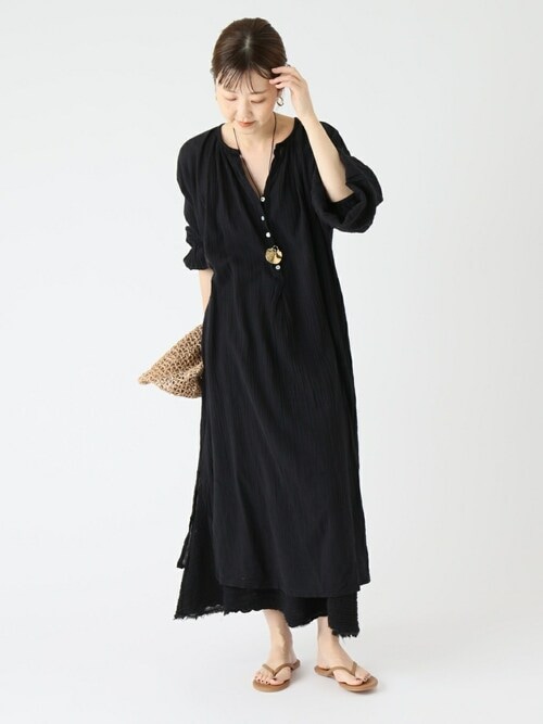 Plage 24SS アトリエフランセ 別注 ジャンプスーツ2 ブラック38 Plage 24SS アトリエフランセ 別注 ジャンプスーツ2 ブラック38