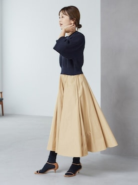 「サンダルに靴下」｜MYHさん（レディース・166cm）の秋コーディネート