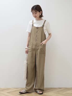 「AMERICAN HOLIC（アメリカンホリック）のアイテム（オールインワン・サロペット）」を使った、kana¨̮*さん（レディース・161cm）の春コーディネート