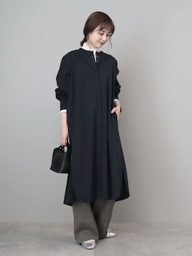 「AMERICAN HOLIC（アメリカンホリック）のウエストイージーストレートパンツ（その他パンツ）」を使った、kana¨̮*さん（レディース・161cm）の秋コーディネート