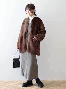 「AMERICAN HOLIC（アメリカンホリック）のアイテム（その他アウター）」を使った、kana¨̮*さん（レディース・161cm）の秋コーディネート
