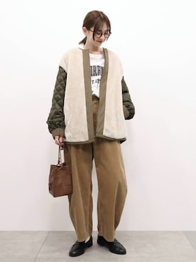 「AMERICAN HOLIC（アメリカンホリック）のアイテム（その他アウター）」を使った、kana¨̮*さん（レディース・161cm）の秋コーディネート