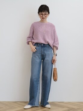 「AMERICAN HOLIC（アメリカンホリック）のアイテム（パンプス）」を使った、kana¨̮*さん（レディース・161cm）の冬コーディネート