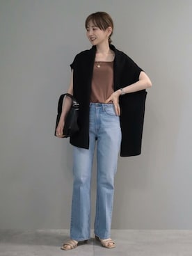 「AMERICAN HOLIC（アメリカンホリック）のリングつき2WAYワンハンドルバッグ（ハンドバッグ）」を使った、kana¨̮*さん（レディース・161cm）の春コーディネート