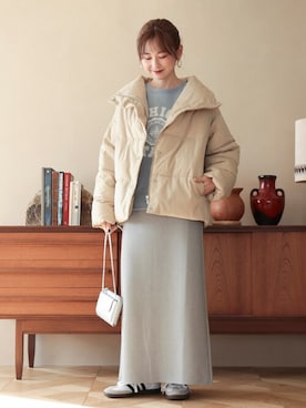 「AMERICAN HOLIC（アメリカンホリック）のアイテム（その他アウター）」を使った、kana¨̮*さん（レディース・160cm）の冬コーディネート