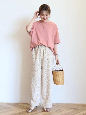 「AMERICAN HOLIC」｜「アイテム（アクセサリー）」を使った、kana¨̮*さん（レディース・160cm）の春コーディネート