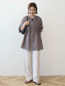 「アイテム（タンクトップ）」を使った、kana¨̮*さん（レディース・160cm）の秋コーディネート