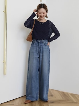 「アイテム（タンクトップ）」を使った、kana¨̮*さん（レディース・160cm）の秋コーディネート