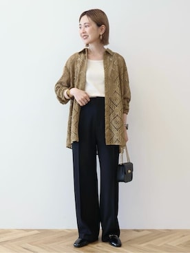 「アイテム（タンクトップ）」を使った、kana¨̮*さん（レディース・160cm）の秋コーディネート