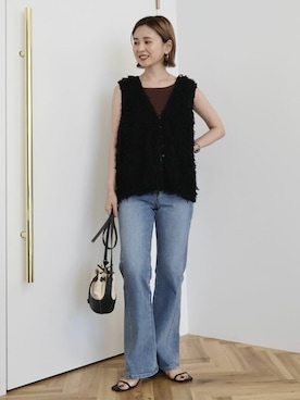 「アイテム（キャミソール）」を使った、kana¨̮*さん（レディース・160cm）の秋コーディネート
